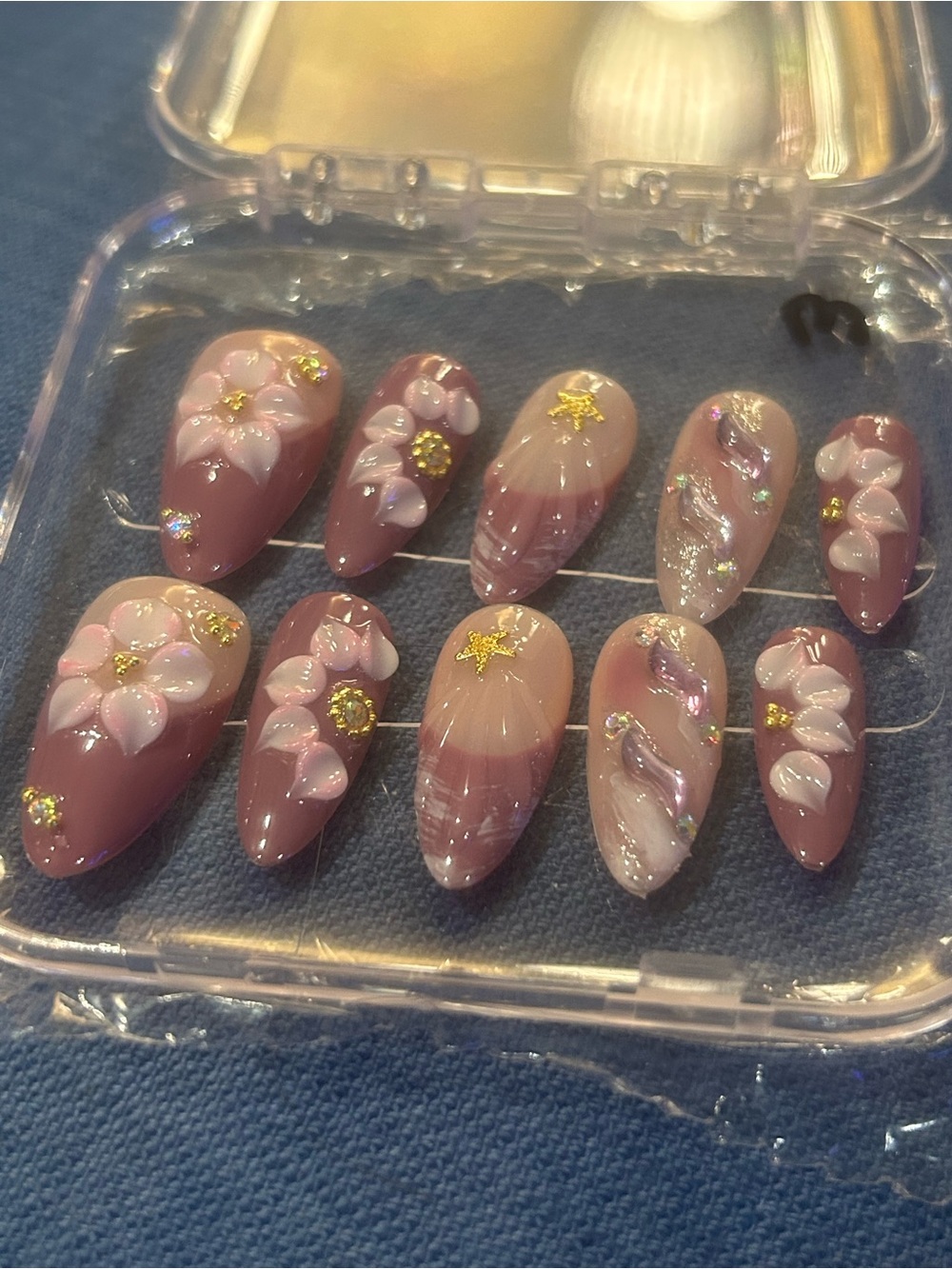 Medium Almond - Handmade Artisan Press On Nails